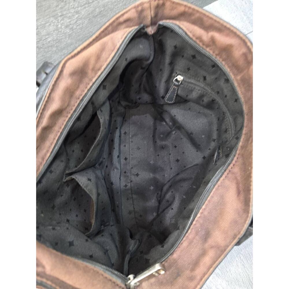 FOSSIL HUNTER SHOPPER TOTE BLACK LEATHER Bag B000760 - Picture 12 of 16